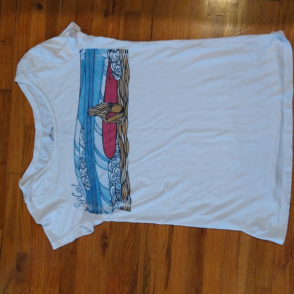 Ripcurl Heather Brown Hawaii Surfing T Shirt size s-m